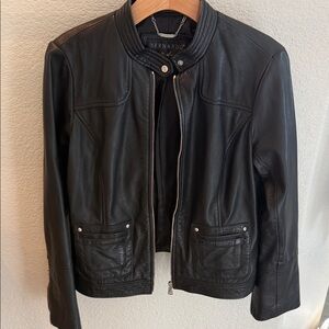 Bernardo Sleek Black Leather Jacket